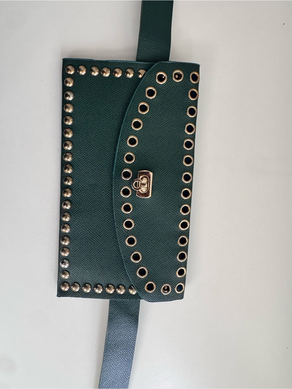 Studded Teal Women’s Concert Belt bag